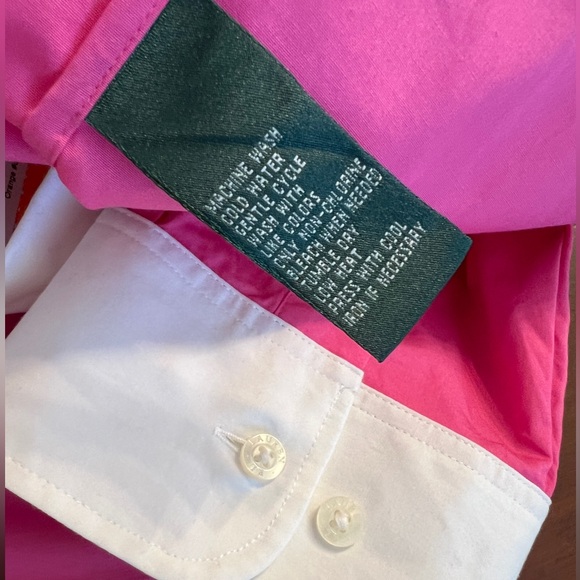 RALPH LAUREN Women’s Plus Size Pink Blouse 2XL - Picture 5 of 7